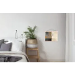 Boom - Vlakken - Takken - Kleurverloop textielposter latten blank klein -woonkamer