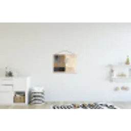 Boom - Vlakken - Takken - Kleurverloop textielposter latten blank klein -kinderkamer