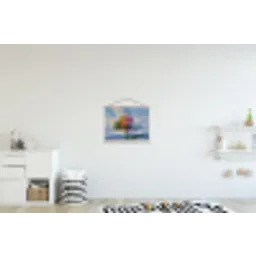 Boom - Seizoenen - Winter - Landschap textielposter latten blank klein -kinderkamer
