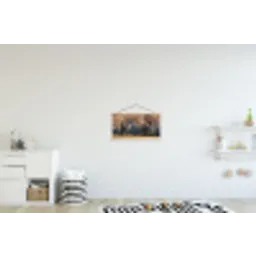 Bomen - Bloesem - Lente textielposter latten blank klein -kinderkamer