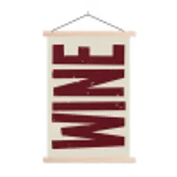 Wine - Red - Decoratie - Japandi textielposter latten blank klein -3d