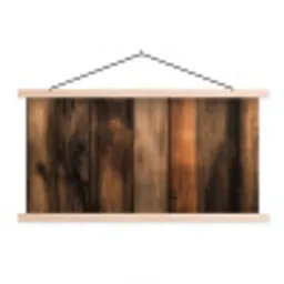 Hout - Rustiek - Donkere Planken textielposter latten blank klein -3d