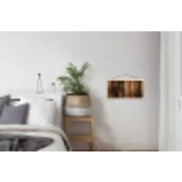Hout - Rustiek - Donkere Planken textielposter latten blank klein -woonkamer