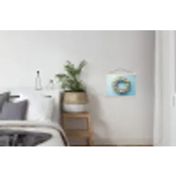 Krans - Eieren - Bloemen textielposter latten blank klein -woonkamer