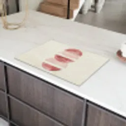 Minimalistisch - Cirkels - Roze Inductie beschermer vinyl 3mm klein -sfeer8