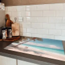 Palmboom - Schommel - Strand - Lucht Inductie beschermer vinyl 3mm klein -sfeer3
