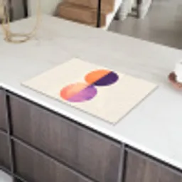 Abstract - Cirkels - Paars Inductie beschermer vinyl 3mm klein -sfeer8