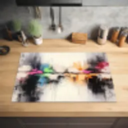 Abstract - Kleurexplosie - Landschap Inductie beschermer vinyl 3mm klein -sfeer5