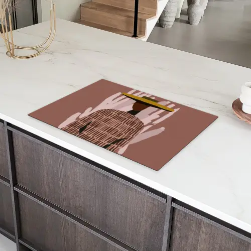 Abstract - Figuur - Illustratie - Hoed Inductie beschermer vinyl 3mm klein -sfeer8