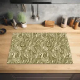 Abstract - Marmer - Groen Inductie beschermer vinyl 3mm klein 276 -sfeer5
