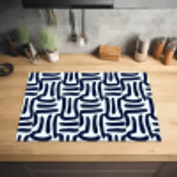 Abstract - Modern - Blauw Inductie beschermer vinyl 3mm klein 276 -sfeer5