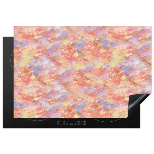 Abstract - Multi - Kleur - Verf Inductie beschermer vinyl 3mm klein 276 -3d
