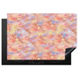 Abstract - Multi - Kleur - Verf Inductie beschermer vinyl 3mm klein 276 -3d