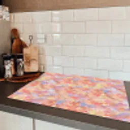 Abstract - Multi - Kleur - Verf Inductie beschermer vinyl 3mm klein 276 -sfeer3