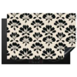 Abstract - Patroon - Zwart Inductie beschermer vinyl 3mm klein 276 -3d