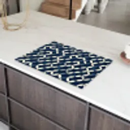 Abstract - Patroon - Blauw Inductie beschermer vinyl 3mm klein 276 -sfeer8