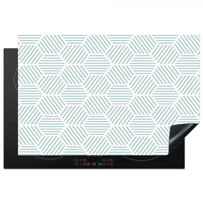 Abstract - Patronen - Design Inductie beschermer vinyl 3mm klein 276 -3d