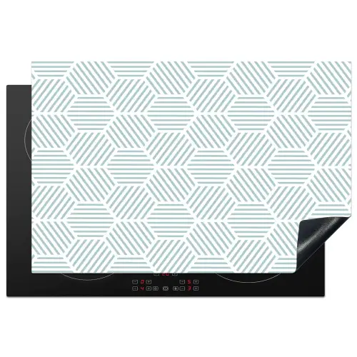 Abstract - Patronen - Design Inductie beschermer vinyl 3mm klein 276 -3d
