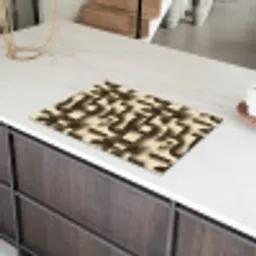 Abstract - Retro - Zwart Inductie beschermer vinyl 3mm klein 276 -sfeer8