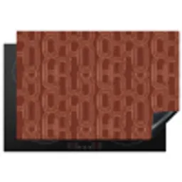 Abstract - Textuur - Bruin Inductie beschermer vinyl 3mm klein 276 -3d