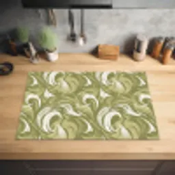 Abstract - Textuur - Groen Inductie beschermer vinyl 3mm klein 276 -sfeer5