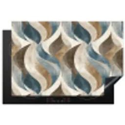 Abstract - Golven - Kleurrijk Inductie beschermer vinyl 3mm klein 276 -3d