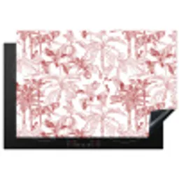 Dieren - Abstract - Rood Inductie beschermer vinyl 3mm klein 276 -3d