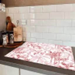 Dieren - Abstract - Rood Inductie beschermer vinyl 3mm klein 276 -sfeer3