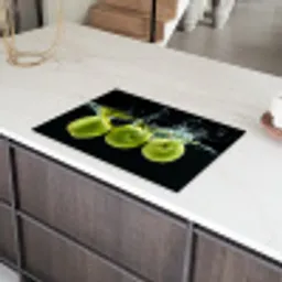 Appels in Aqua Inductie beschermer vinyl 3mm klein -sfeer8