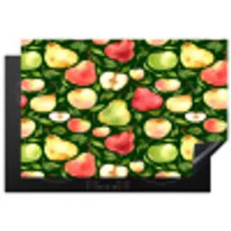 Appels - Peren - Fruit - Groen Inductie beschermer vinyl 3mm klein 276 -3d