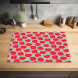 Appels - Rood - Stippen Inductie beschermer vinyl 3mm klein 276 -sfeer5