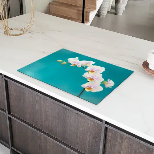 Aqua Bliss Orchideeën Inductie beschermer vinyl 3mm klein -sfeer8