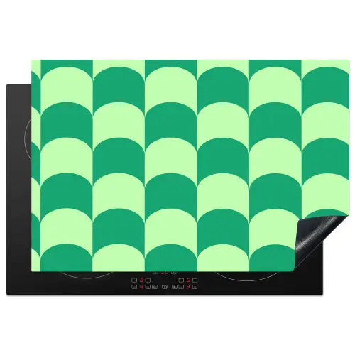 Bogen - Groen - Gestapeld Inductie beschermer vinyl 3mm klein 276 -3d
