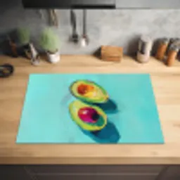 Avocado - Groen - Pit - Schaduw Inductie beschermer vinyl 3mm klein -sfeer5