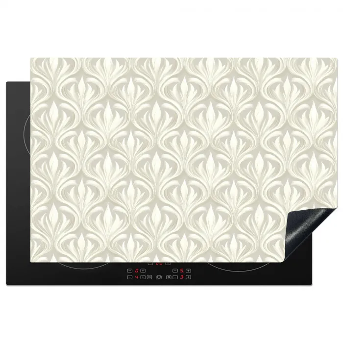 Barok - Patroon - Beige Inductie beschermer vinyl 3mm klein 276 -3d