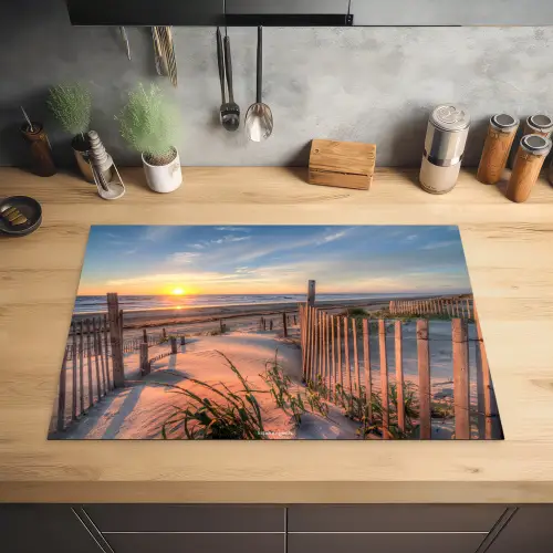 Strand - Natuur - Zonsondergang Inductie beschermer vinyl 3mm klein -sfeer5