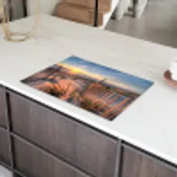 Strand - Natuur - Zonsondergang Inductie beschermer vinyl 3mm klein -sfeer8