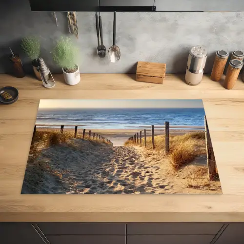 Strand - Zee - Duinen Inductie beschermer vinyl 3mm klein -sfeer5