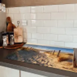 Strand - Zee - Duinen Inductie beschermer vinyl 3mm klein -sfeer3