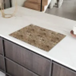 Beige - Graniet - Ruw Inductie beschermer vinyl 3mm klein 276 -sfeer8