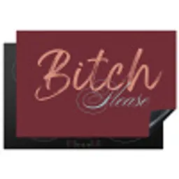 Bitch please - Rood - Blauw Inductie beschermer vinyl 3mm klein -3d