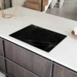 Zwart - Goud - Marmer Inductie beschermer vinyl 3mm klein -sfeer8