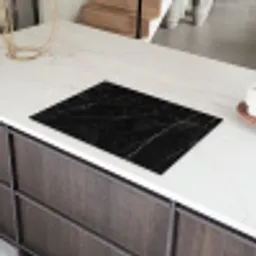Zwart - Marmer Inductie beschermer vinyl 3mm klein -sfeer8