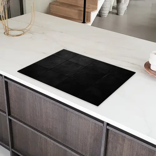 Zwart - Tegels Inductie beschermer vinyl 3mm klein -sfeer8