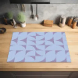 Blokken - Blauw - Paars - Patroon Inductie beschermer vinyl 3mm klein 276 -sfeer5