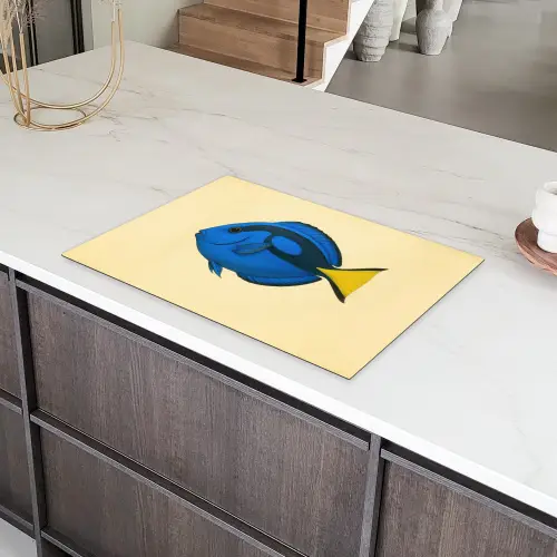 Blauw - Dory - Vis - Staartvin Inductie beschermer vinyl 3mm klein -sfeer8