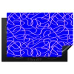 Blauw - Lijnen - Roze - Abstract Inductie beschermer vinyl 3mm klein 276 -3d