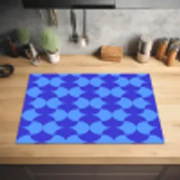 Blauw - Maanvlakken - Patroon Inductie beschermer vinyl 3mm klein 276 -sfeer5
