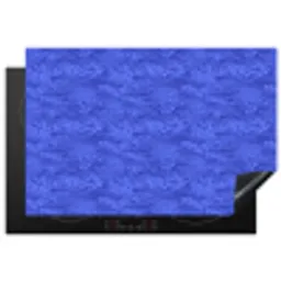 Blauw - Patroon - Heuvels - Bloemen Inductie beschermer vinyl 3mm klein 276 -3d
