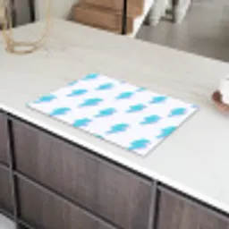 Blauw - Paars - Bliksem Inductie beschermer vinyl 3mm klein 276 -sfeer8